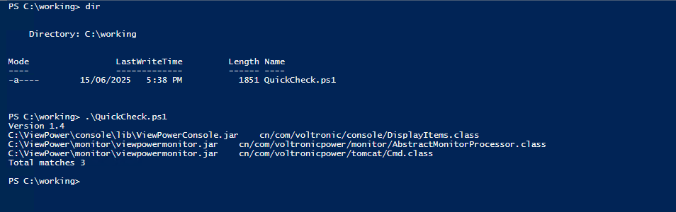 ViewPower classes found